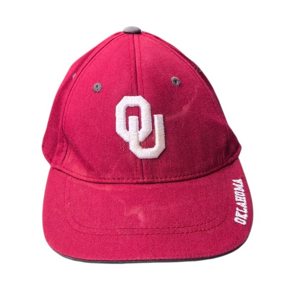Oklahoma Sooners Childs Hat OU Logo One Fit By Top Of The World Distressed - Picture 15 of 16